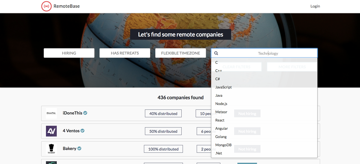 a screenshot of the first iteration